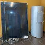 Cilindro 300 litros e 2 paineis solares