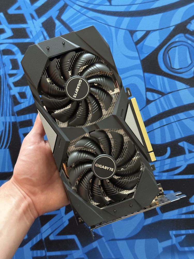 ИГРОВАЯ GIGABYTE GTX 1660Ti 6Gb GDDR6 видеокарта полностью рабочая