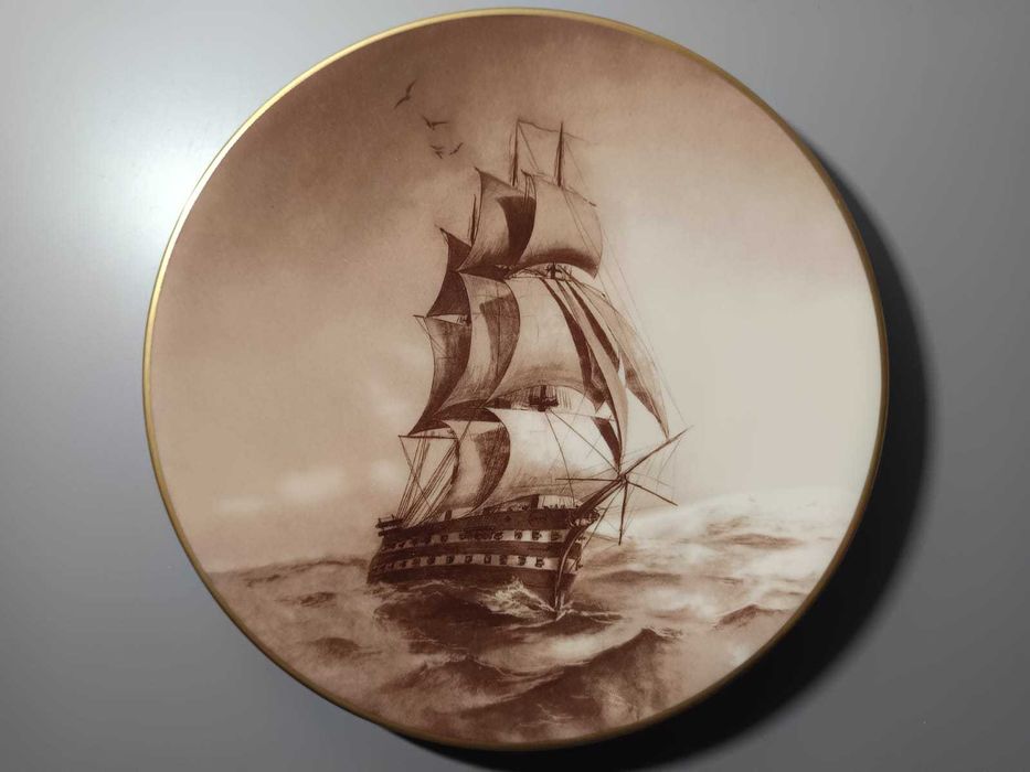 Prato “Navio em Alto Mar” – Rei D. Carlos I (Edição Limitada 1996)