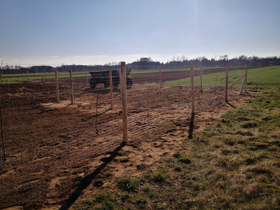 Płot Ogrodzenie Tymczasowe Ogrodzenie budowlane z siatki leśnej