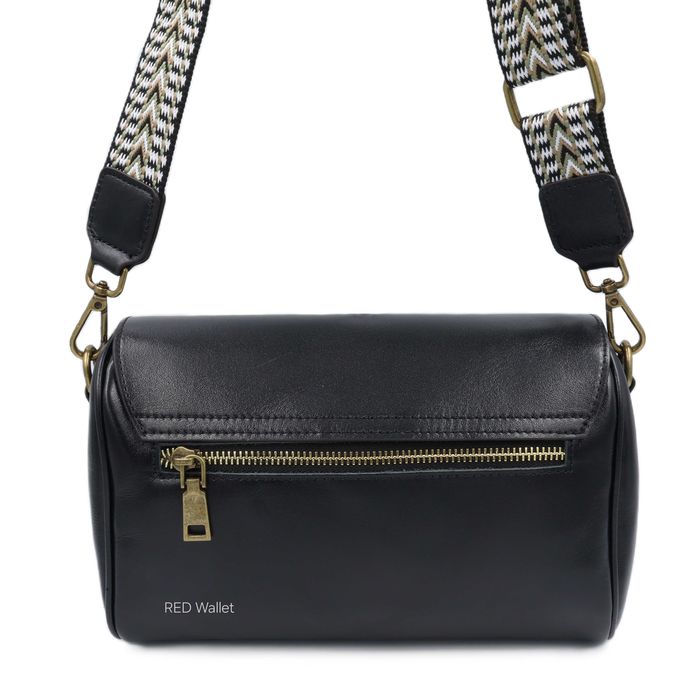 Сумка жіноча шкіряна leather W036 black Сумка женская кожаная черная