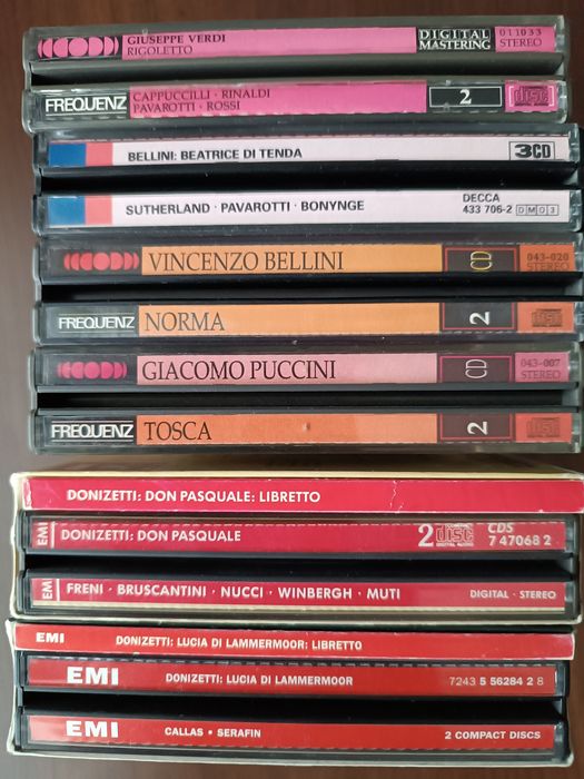 Opery Verdi Donizetti Bellini Puccini CD płyty Muzyka poważna