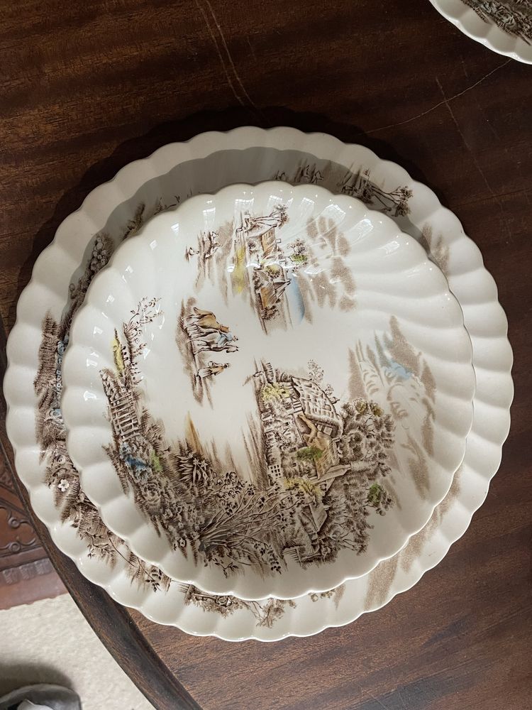 Serviço Inglês de jantar, porcelana