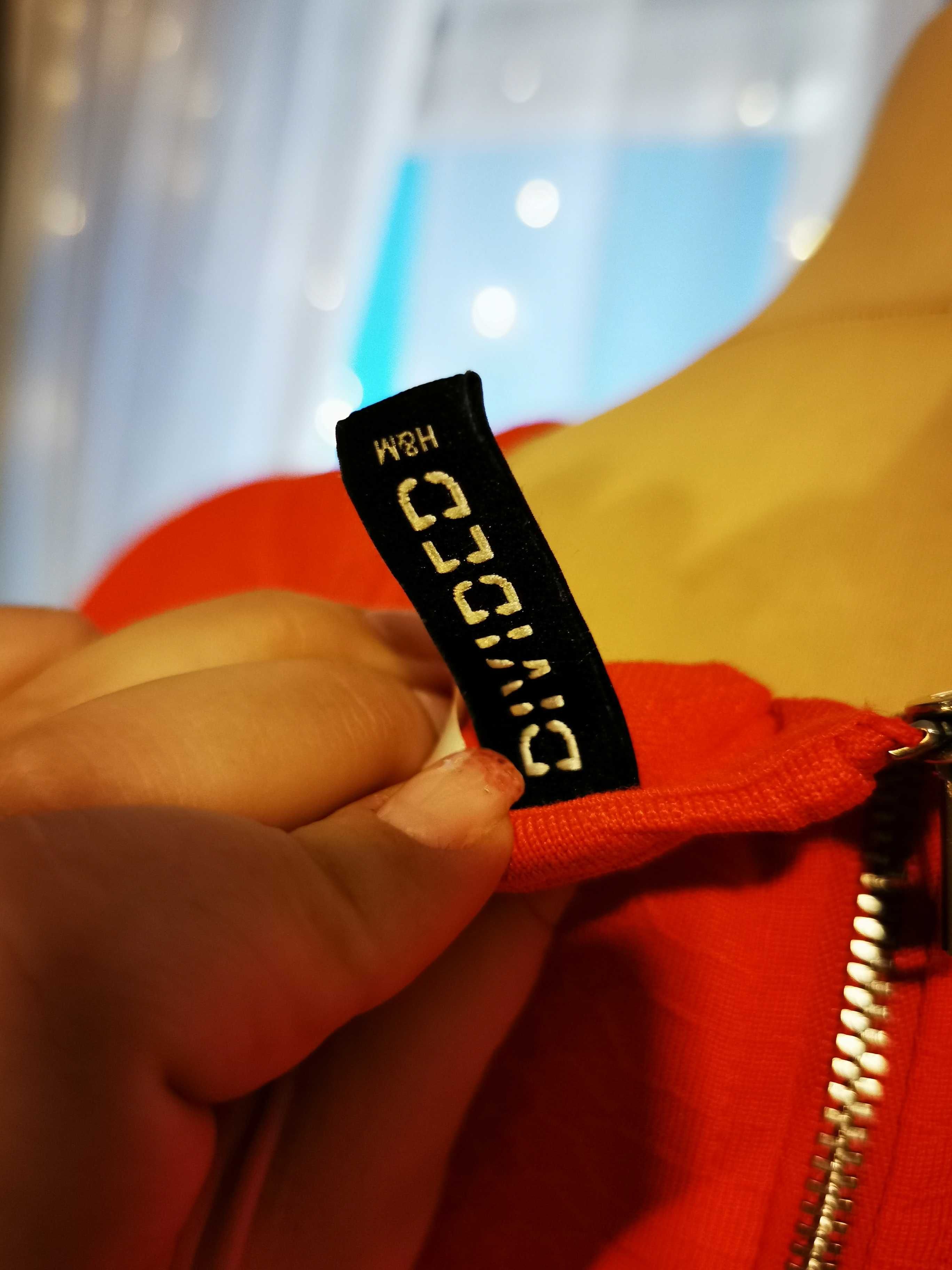 Sukienka letnia codzienna czerwona H&M