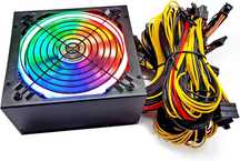 Zasilacz HotTopStar 1800W RGB do 8GPU ETH ATX 12V Active PFC, 180-260V