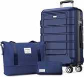 SHOWKOO Walizka twarda zestaw ABS SHOWKOO Luggage PC+ABS 33 l