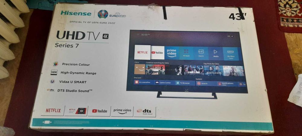 Телевизор Hisense H43B7300 4к разрешение 43 дюйма
