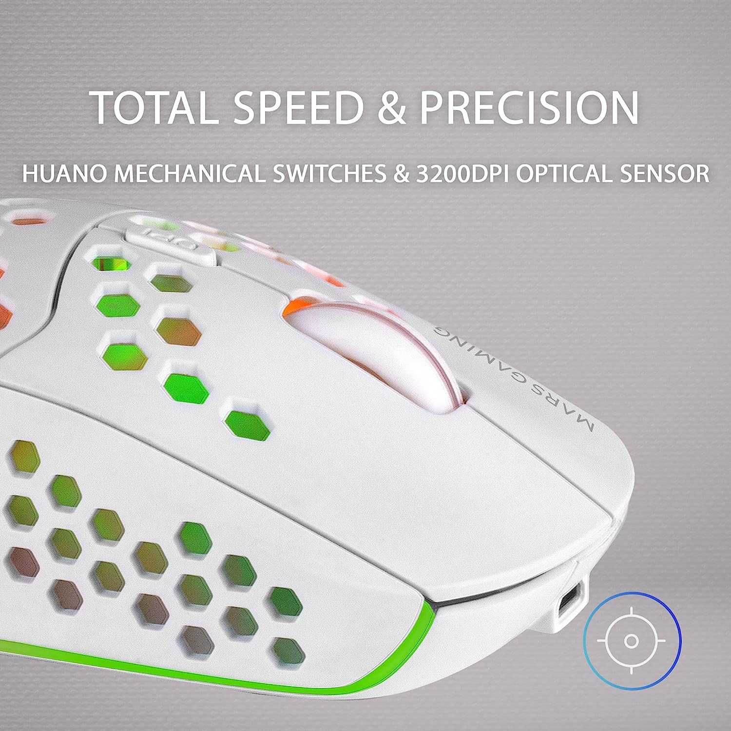 Mars Gaming MMW3W mysz bezprzewodowa RGB LED 3200 Dpi PC Xbox PS4 PS5