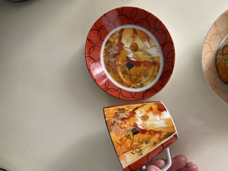 Плрцеляновий набір чашка + блюдце