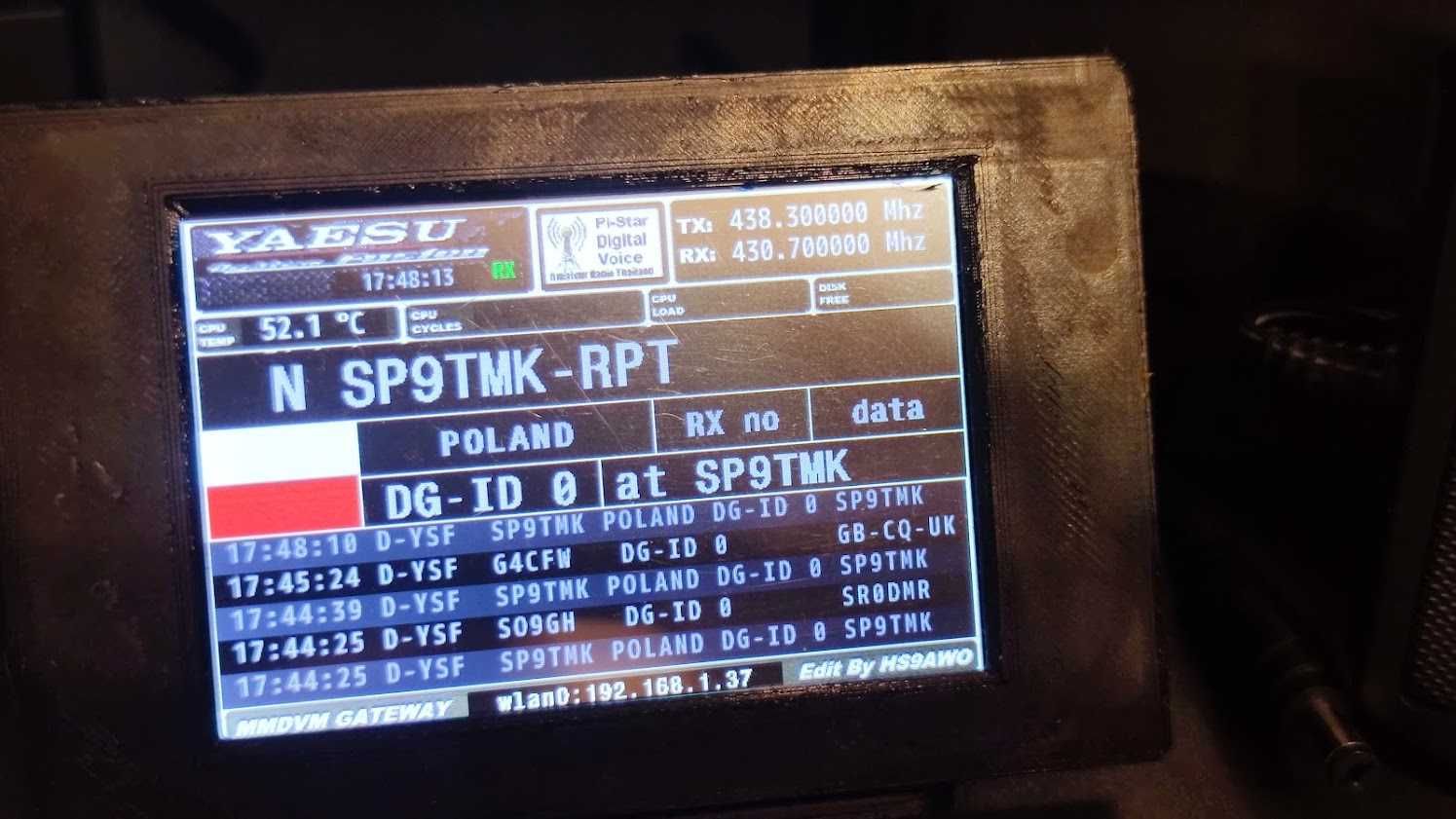 Hotspot DMR C4FM D-Star duplex z wyświetlaczem 3,5"