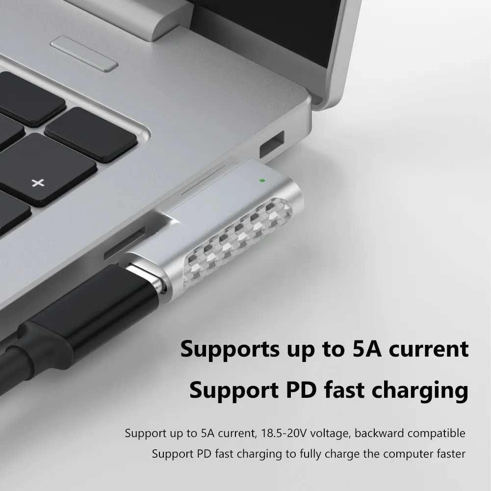 Переходник USB Type C -> Apple MagSafe 2 повербанк / PD до 100W