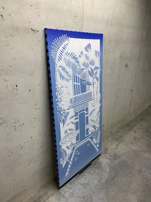 Obraz 140x70 white Lotus