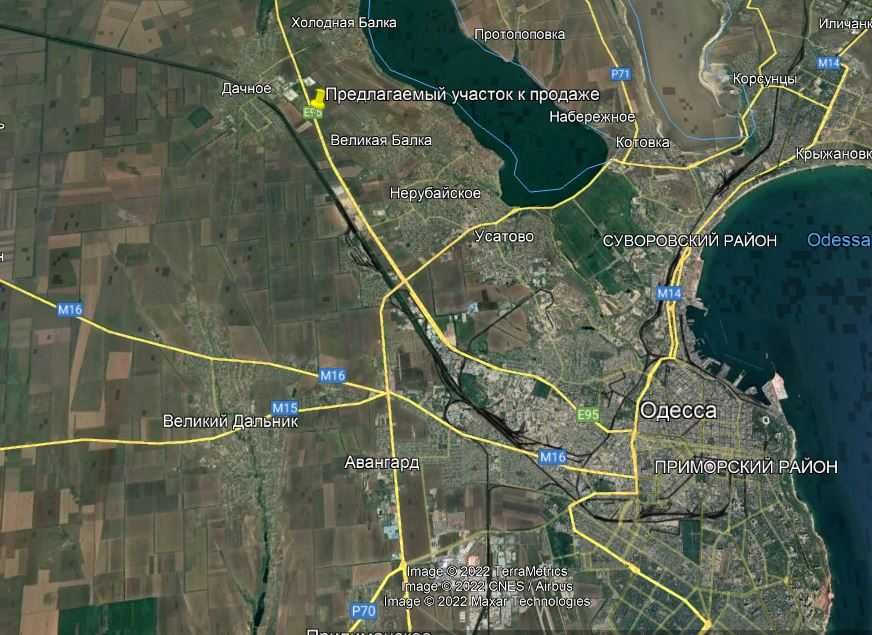 Ділянка 4 га під комерцію на фасаді траси Киів-Одеса