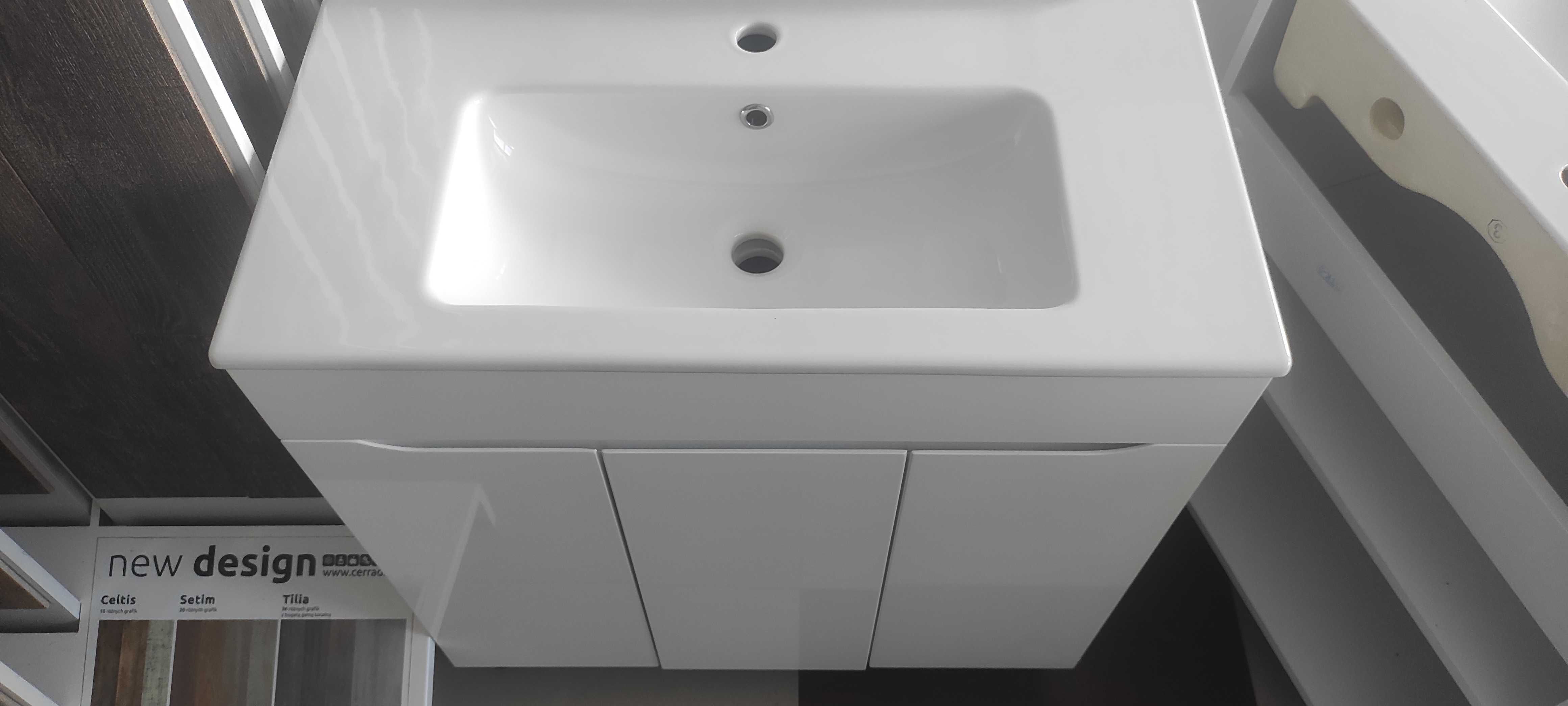 Меблі для ванної кімнати, тумба Вісла з умивальником ESTRO 80см