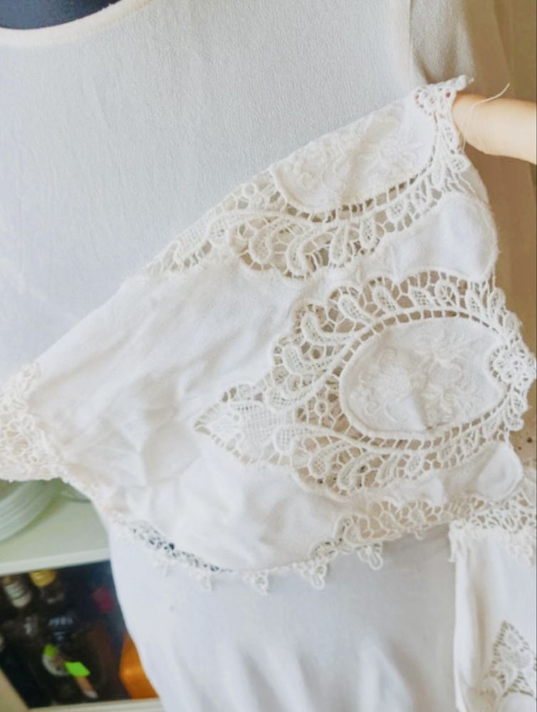 Sukienka ecru w stylu  Boho bawelna roz XS firma H&M