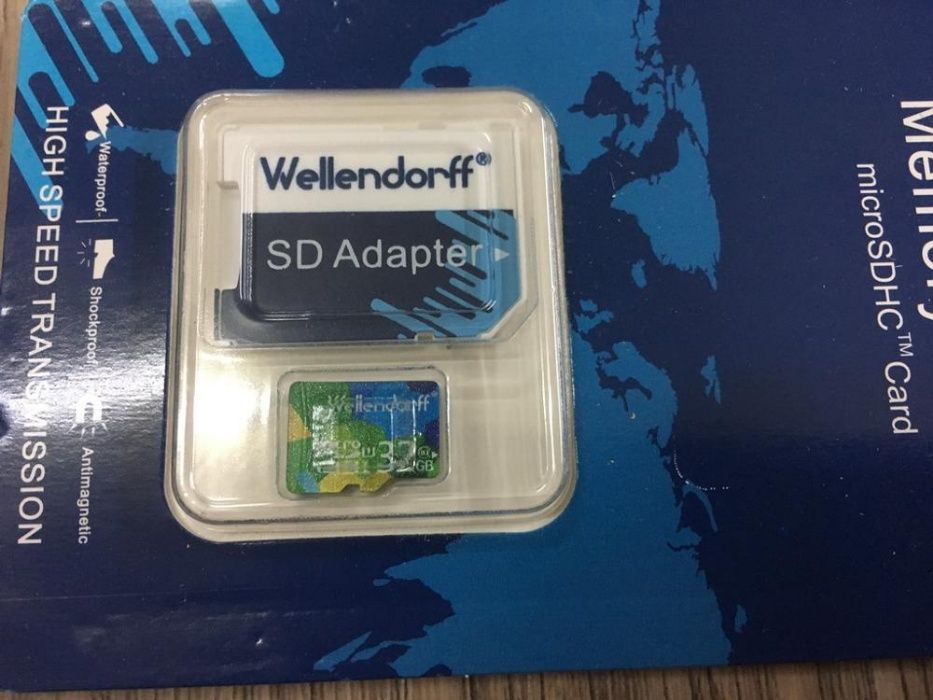 Адаптер для карты памяти Микро СД на 32 ГБ 10-й класс Wellendorff