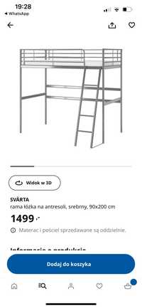 Łóżko piętrowe Ikea.