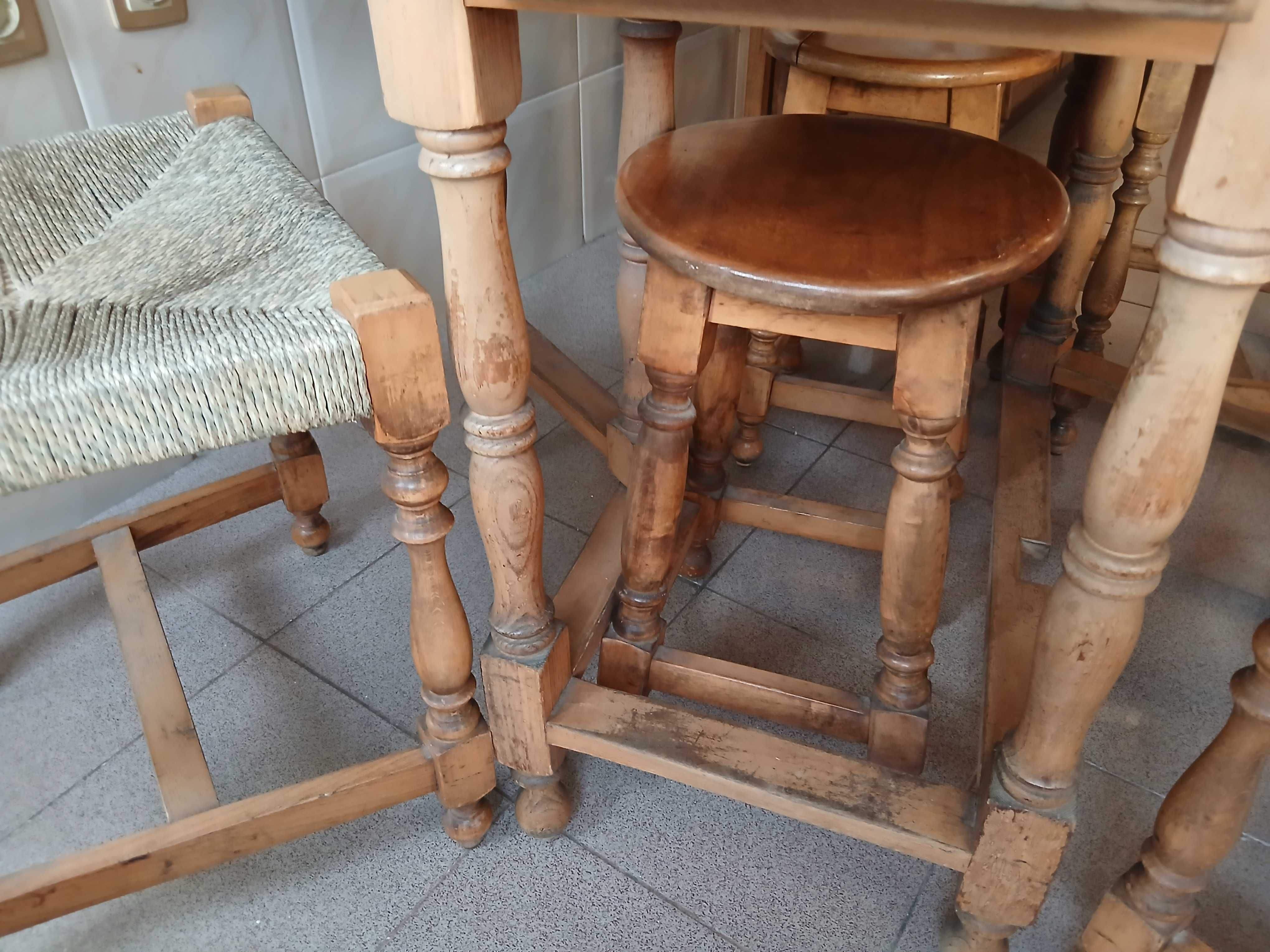 mesa de madeira dobrável