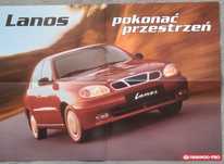 Prospekt plakat Daewoo Lanos Nubira Leganza