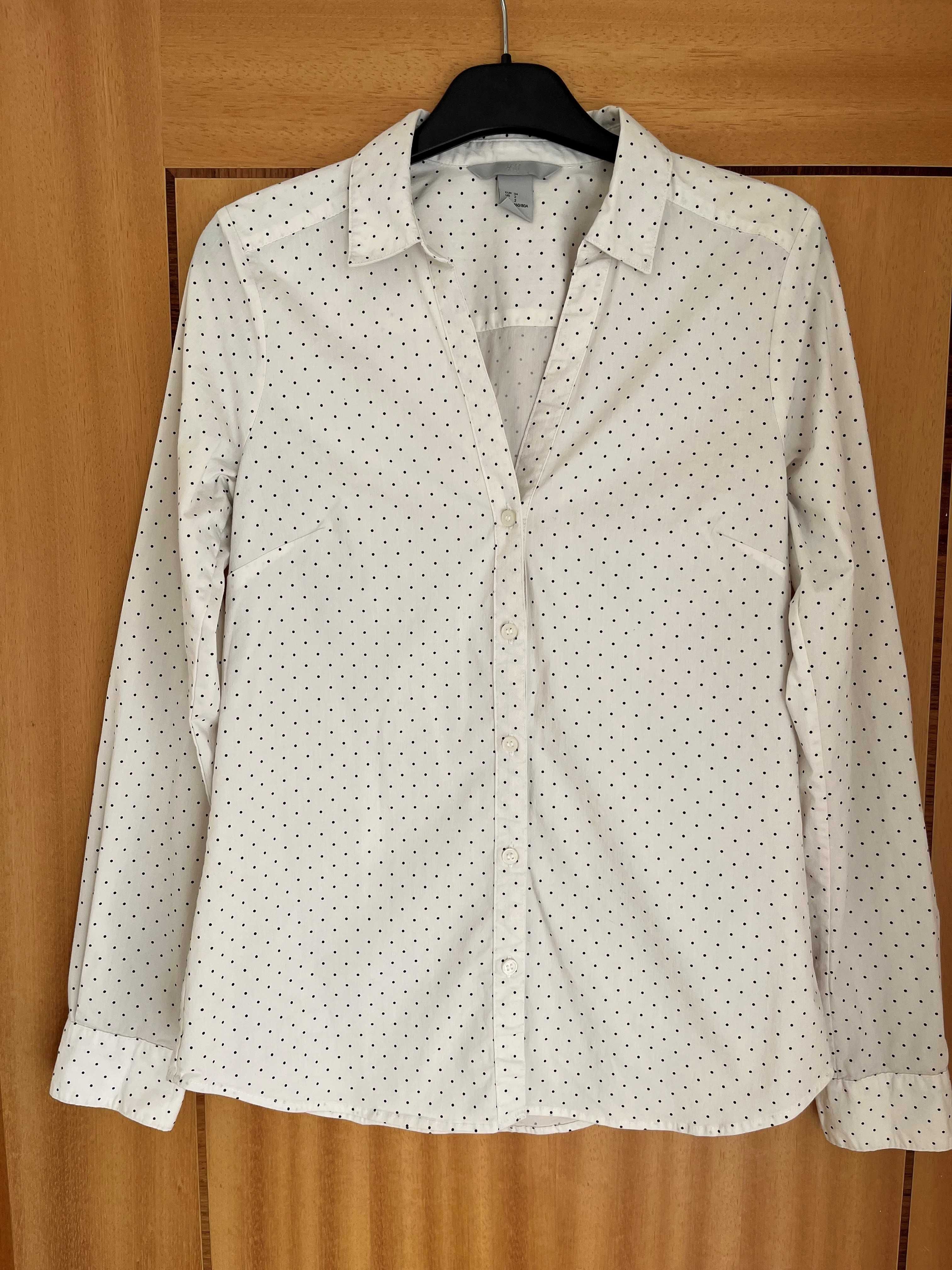 Camisa branca da H&M -Senhora- Tamanho XS