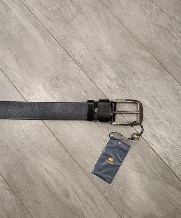 Шкіряний ремінь Bison Denim топ якість натуральна шкіра