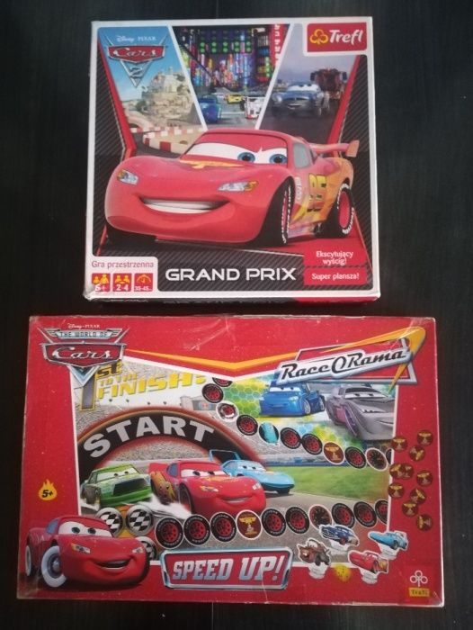 McQueen Cars 5x puzzle + 2x gra (planszowa,przestrzenna)