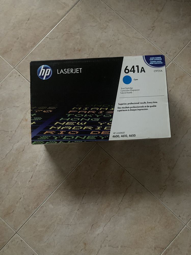 Toner cyan 641a C9721A Hp laserjet novo