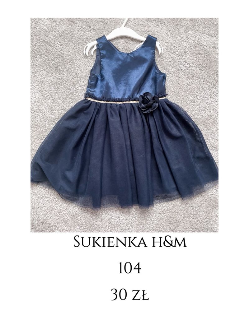 Wizytowa sukienka h&m 104