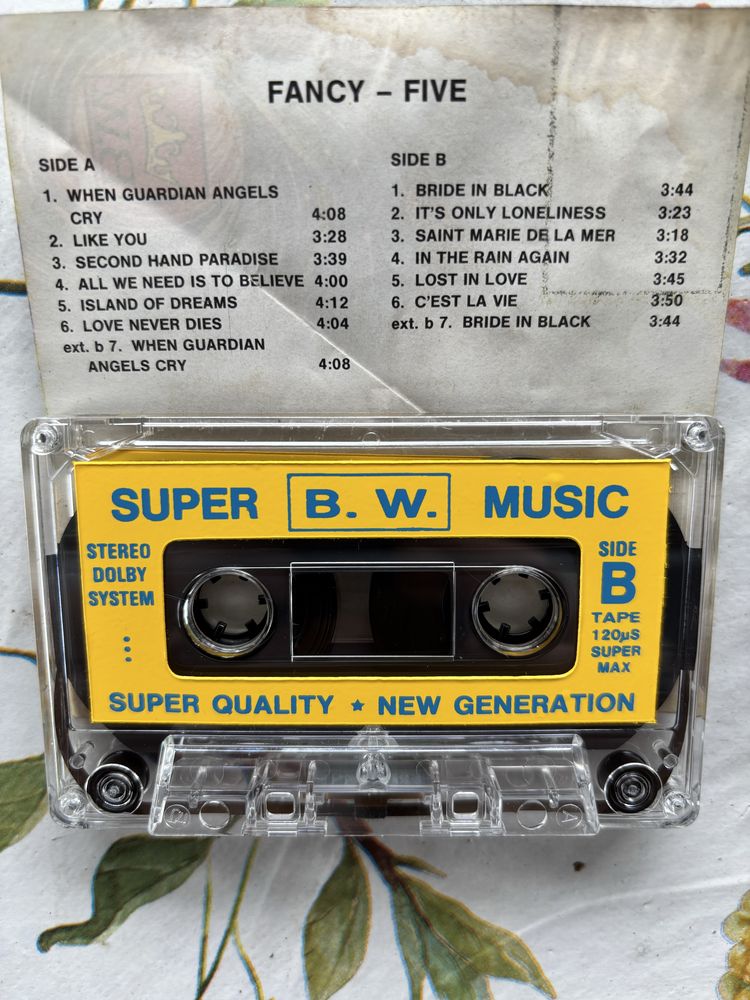 Bw Fancy super hits flames of lovefive kaseta italo disco