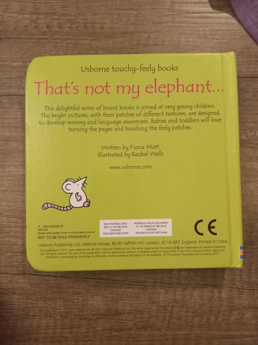 Usborne that's not my elephant Angielska książka dla dzieci po angiels