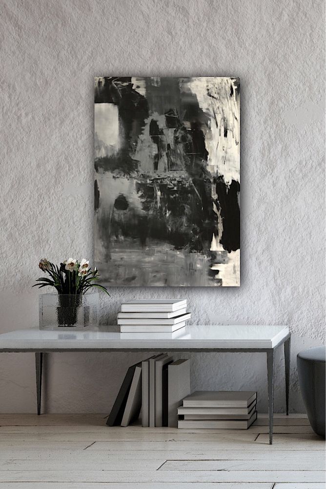 Loft nowoczesny duży obraz na płutnie abstrakcja, loft 100x70