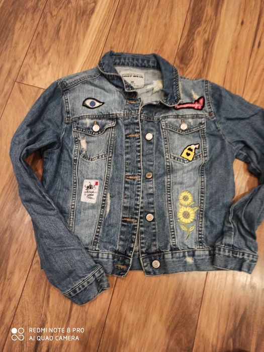 Kurtka jeansowa tally weijl 38 aplikacje