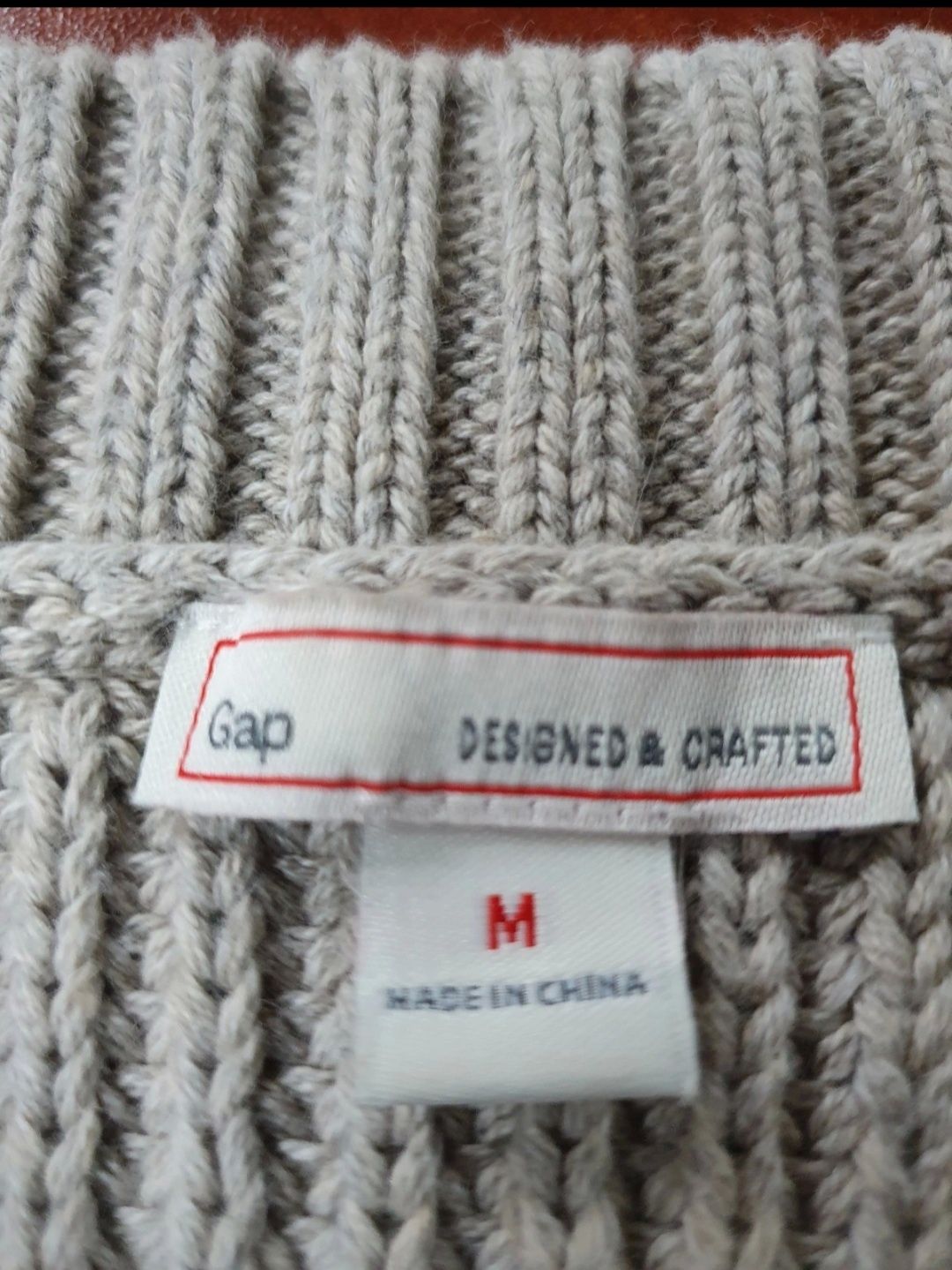 Gap ciepły sweter gruby splot r 38/40