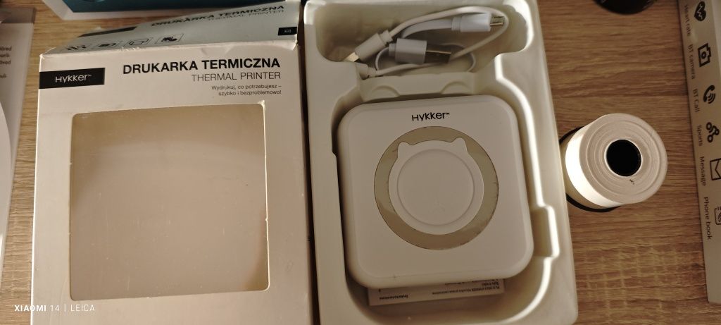 Drukarka termiczna hykker, +1 kabel mini-usb gratis