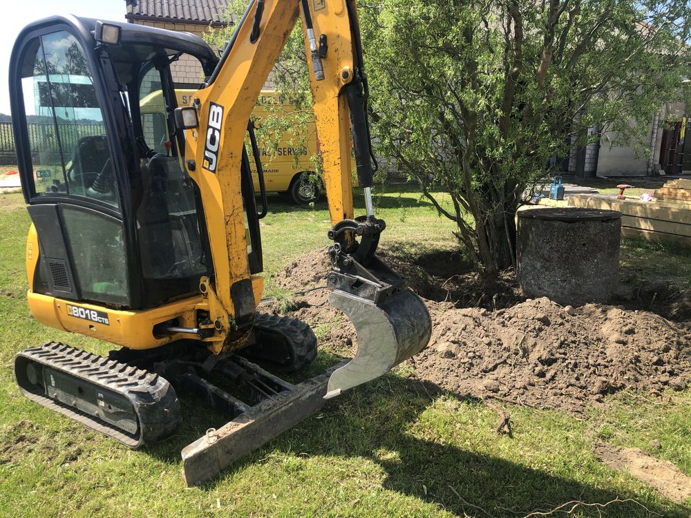 Wynajem Minikoparka Koparka JCB 8018 CTS