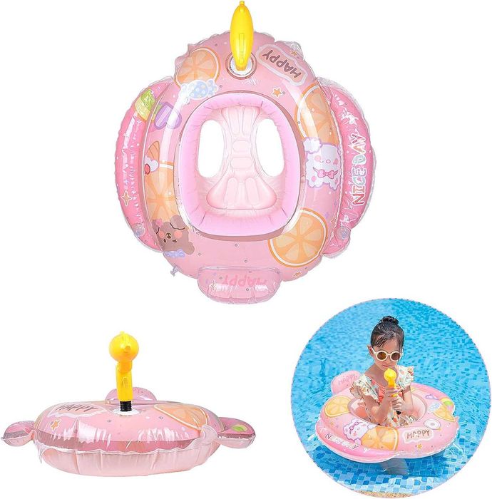 koło dmuchane fotelik dla niemowląt i dzieci z pistoletem na wodę