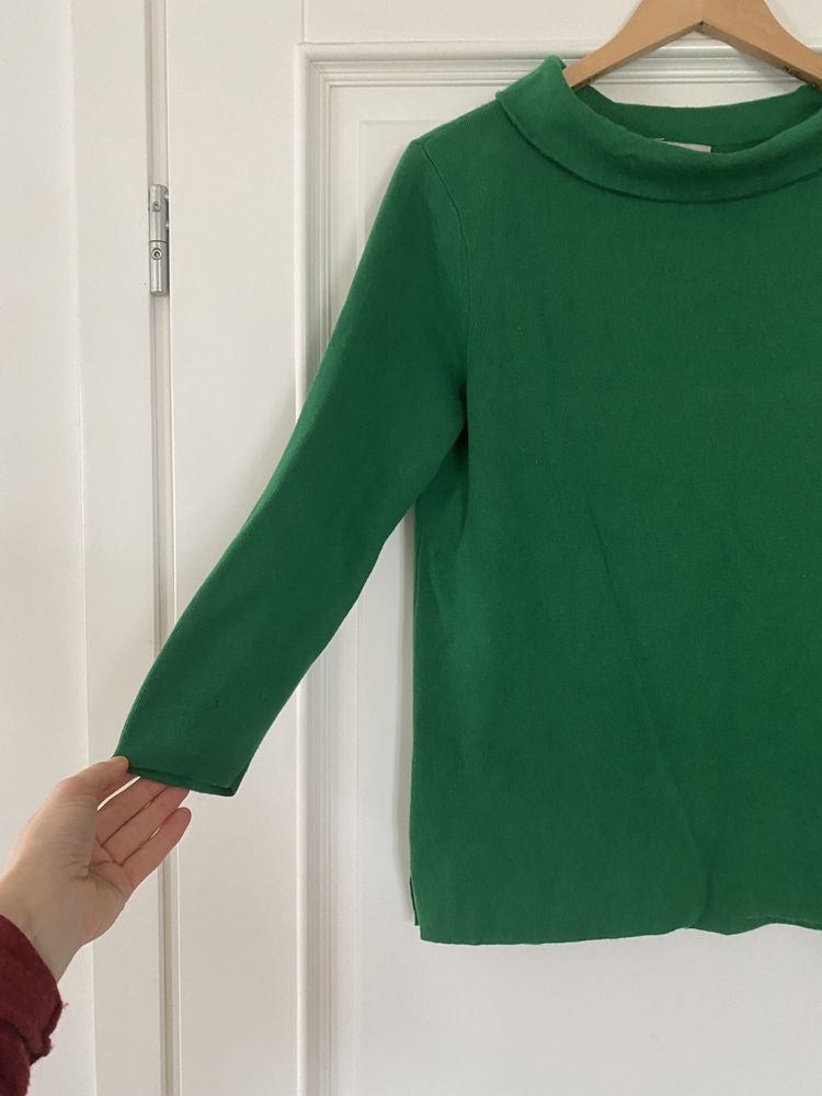Zielony sweter Hobbs S M wełna