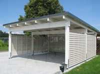 Carport 700x600 cm dwustanowiskowa wiata garażowa