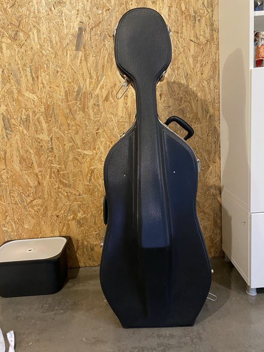 wiolonczela palatino z twardym pokrowcem i smyczkiem