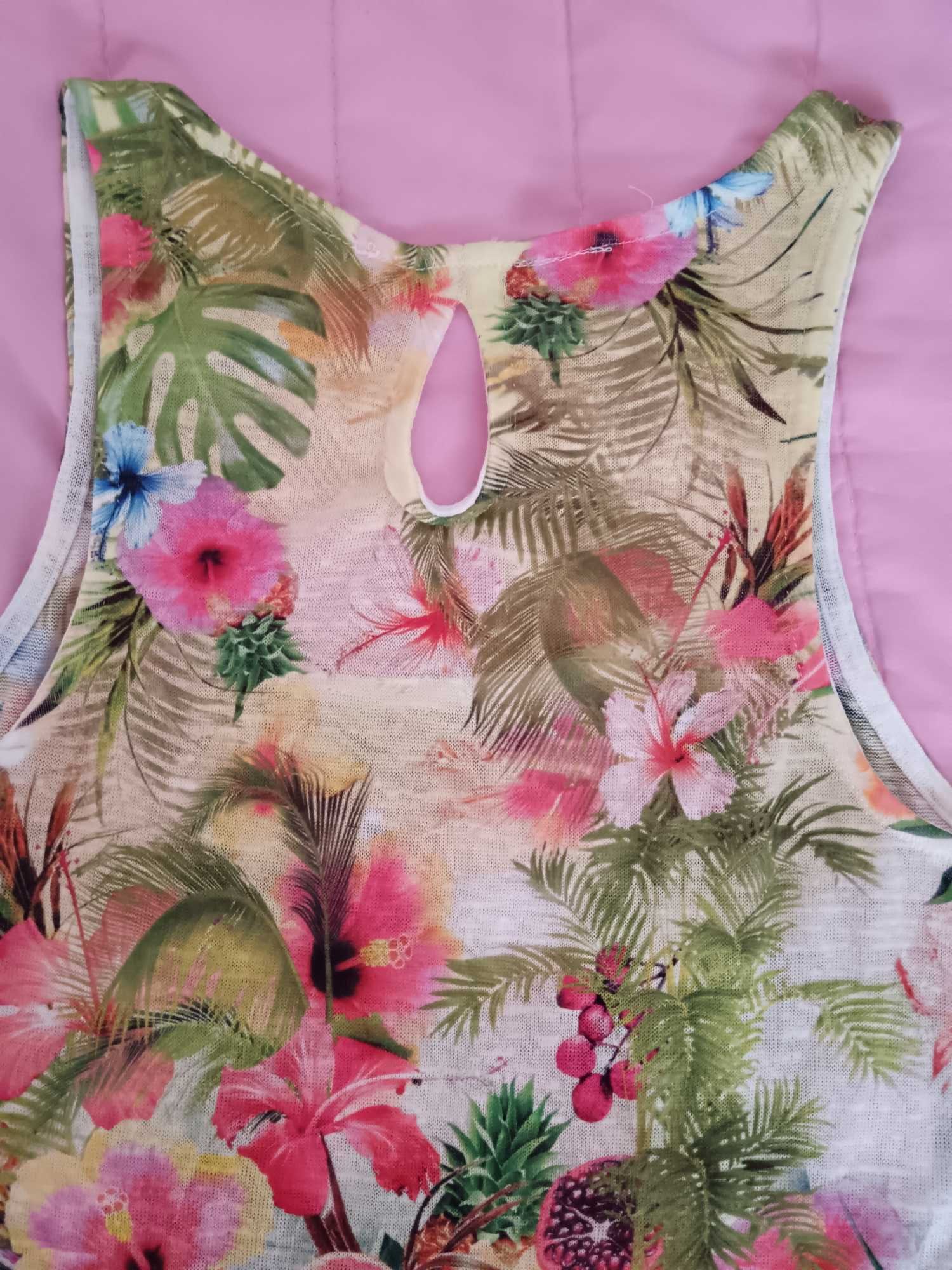 Top colorido floral S