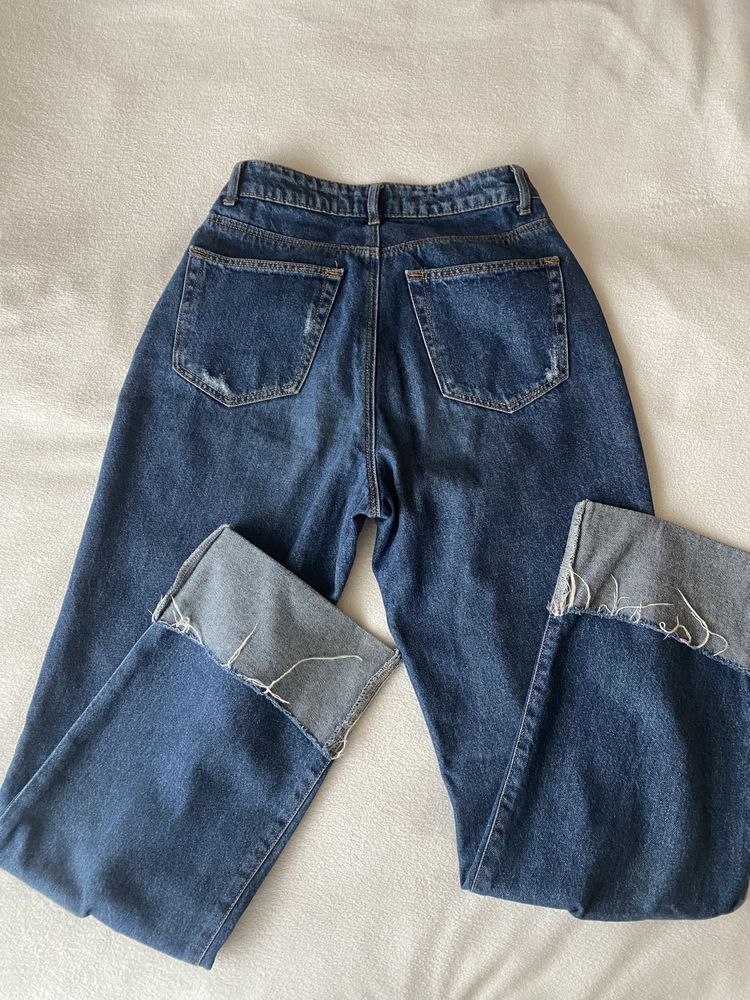 сині джинси з підворотами tally weijl