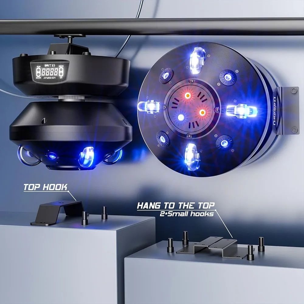 2x Luzes de palco ZQ03186 refere-se a uma luz de palco móvel de 60W a