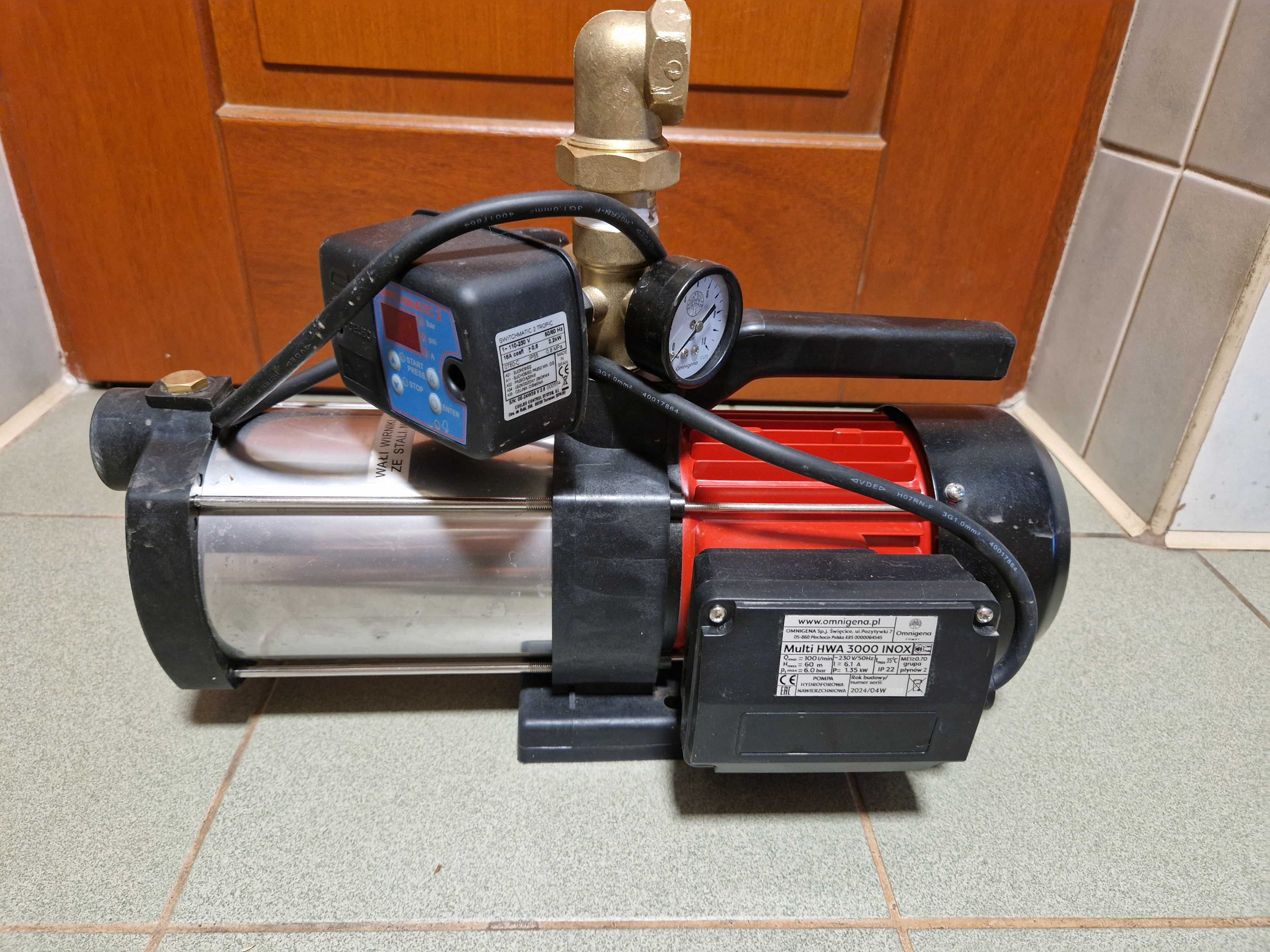 Pompa hydroforowa HWA 3000 INOX - NOWA NA GWARANCJI