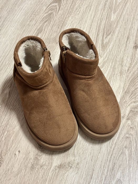 Botki camel Zara 34 na suwak