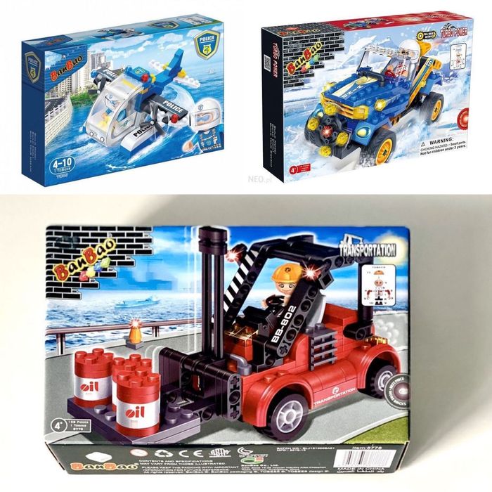 Klocki Banbao wózek widłowy, nowy