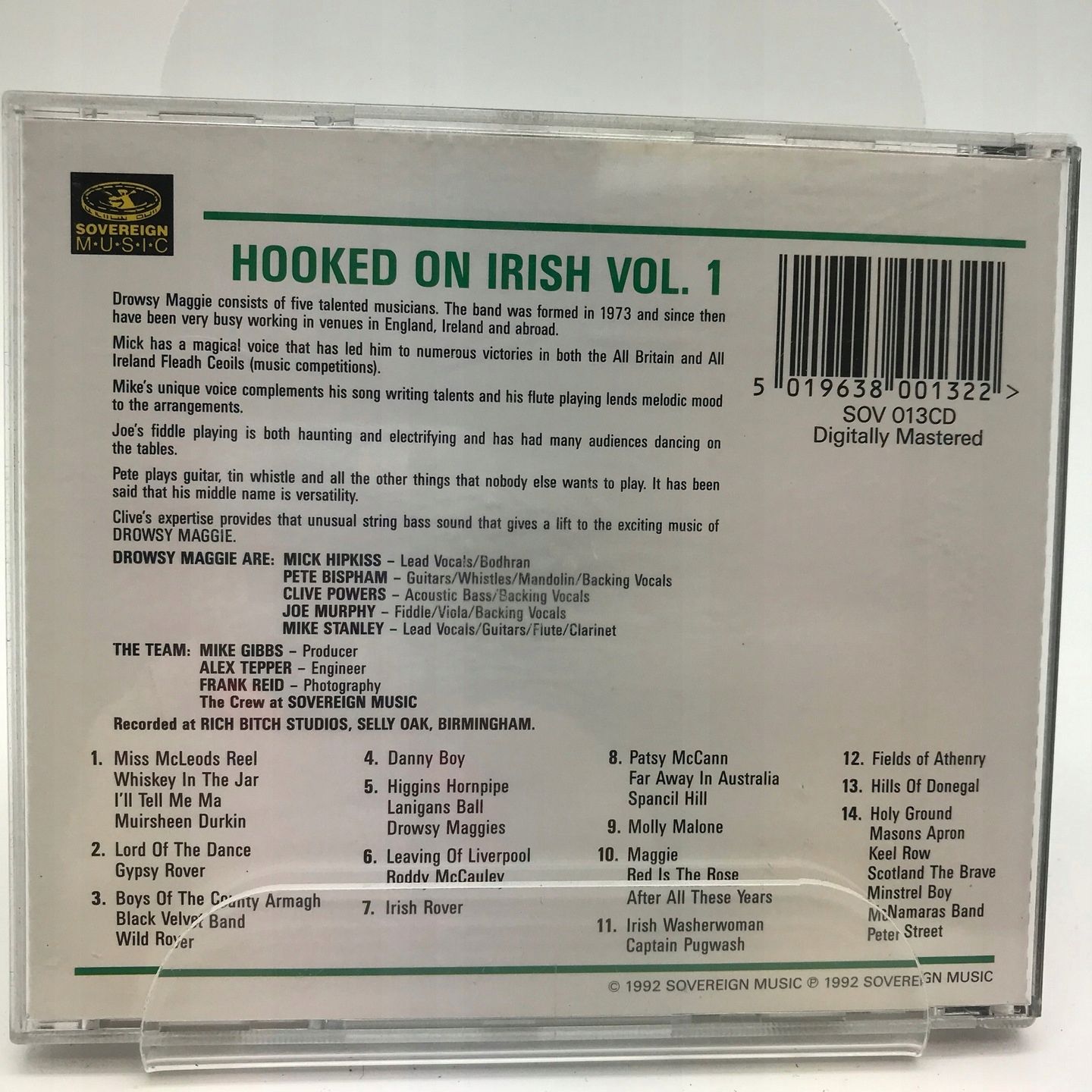Cd - Various - Hooked On Irish Volume 1