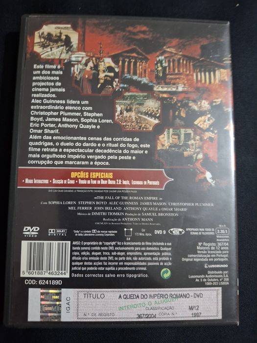 DVD A Queda do Império Romano