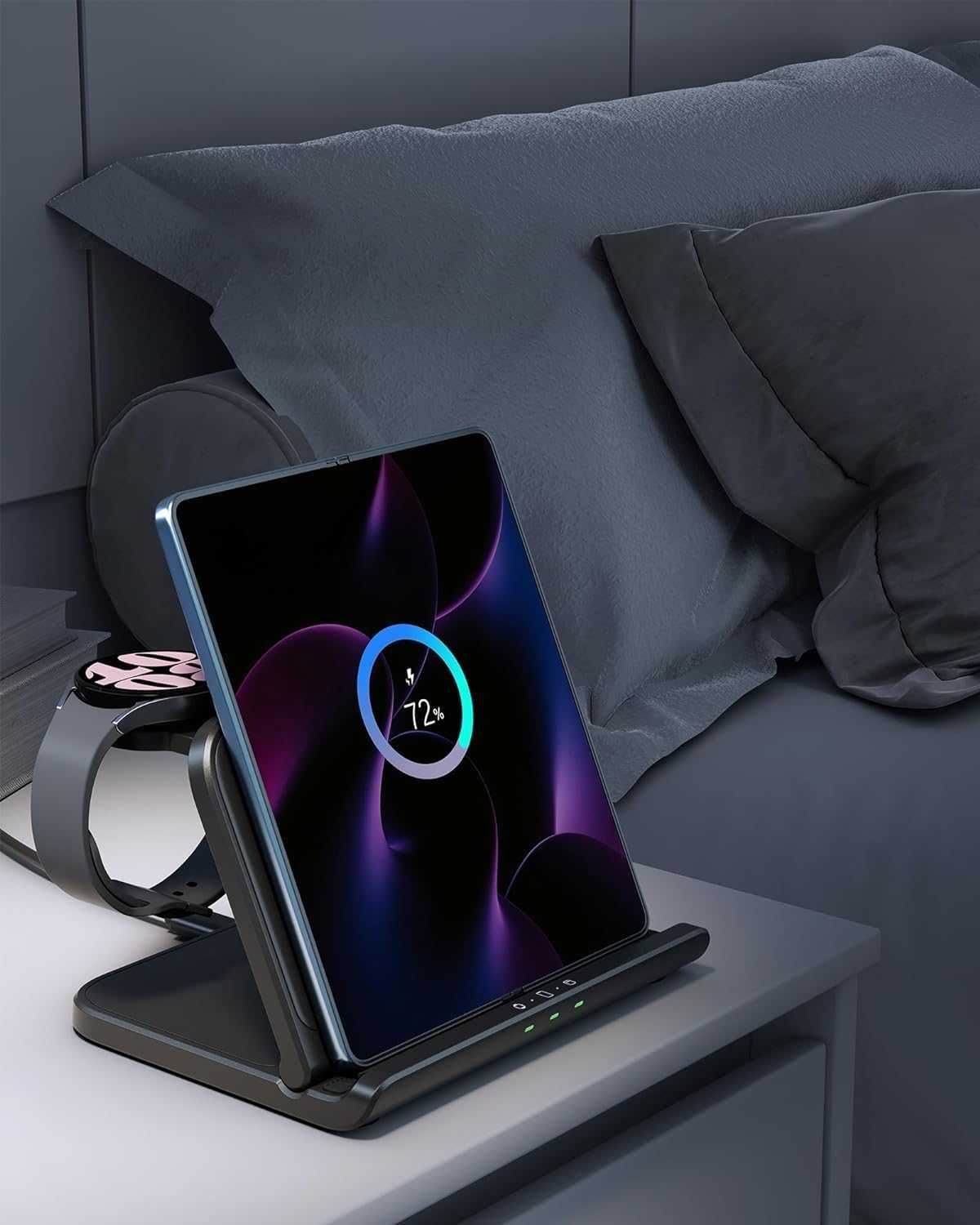 Ładowarka bezprzewodowa 25W, Samsung Z Fold, Watch Ultra, Galaxy Buds