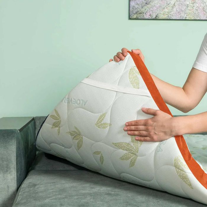 Тонкий ортопедичний матрац. Тонкий матрас на диван. Подушка в подарок