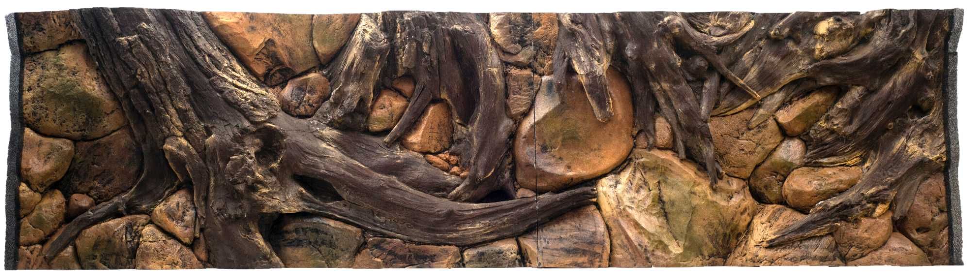 Tło Strukturalne wewnętrzne do akwarium AMAZONKA 100x60 cm.